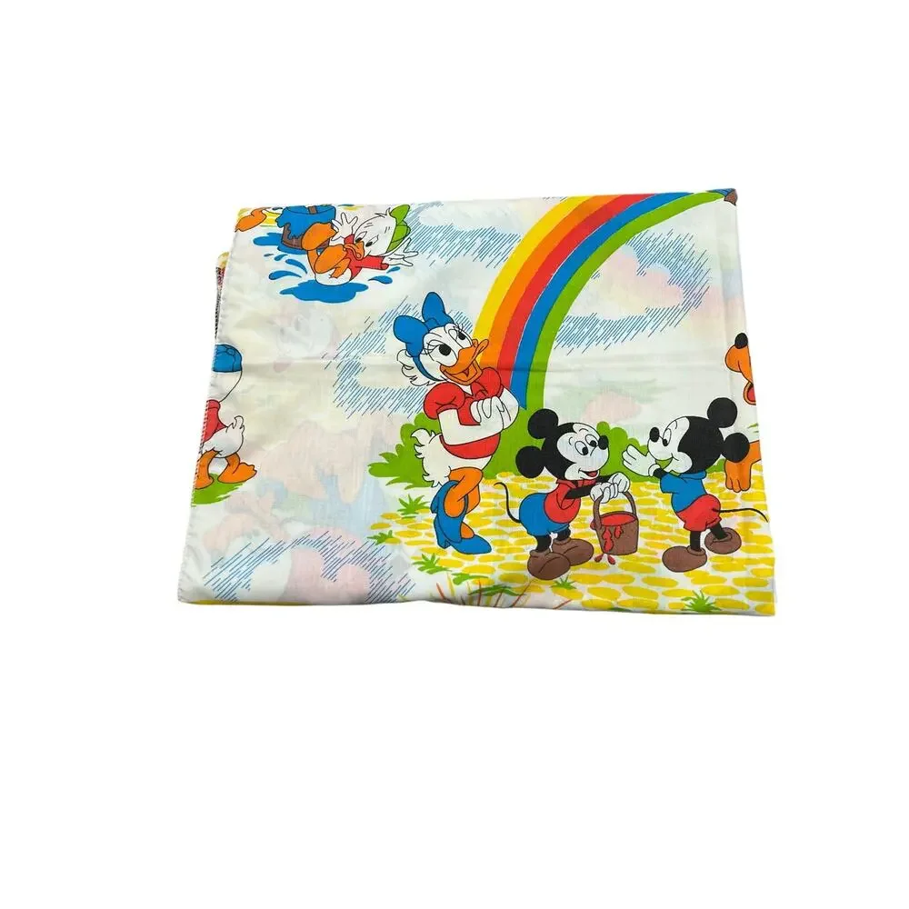 Disney Mickey Mouse Flat Sheet vintage fabric